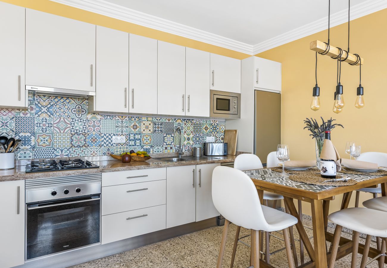 Apartamento en Garachico - Apartamento central con/patio grande & vista del mar/cuidad