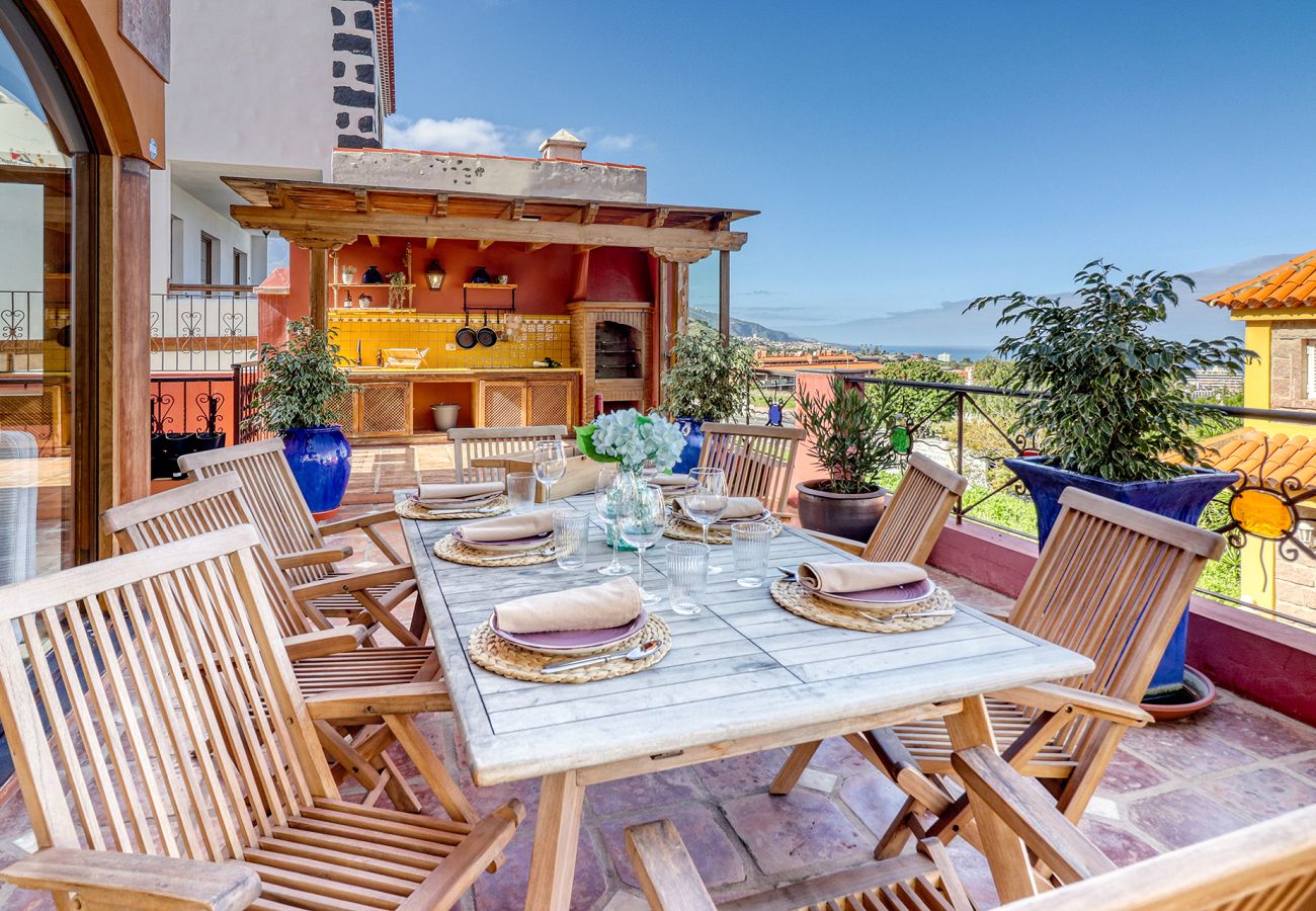 Villa a Puerto de la Cruz - Villa 4 cam Vita & Lavoro|Piscina, Palestra, Ufficio, Biliardo